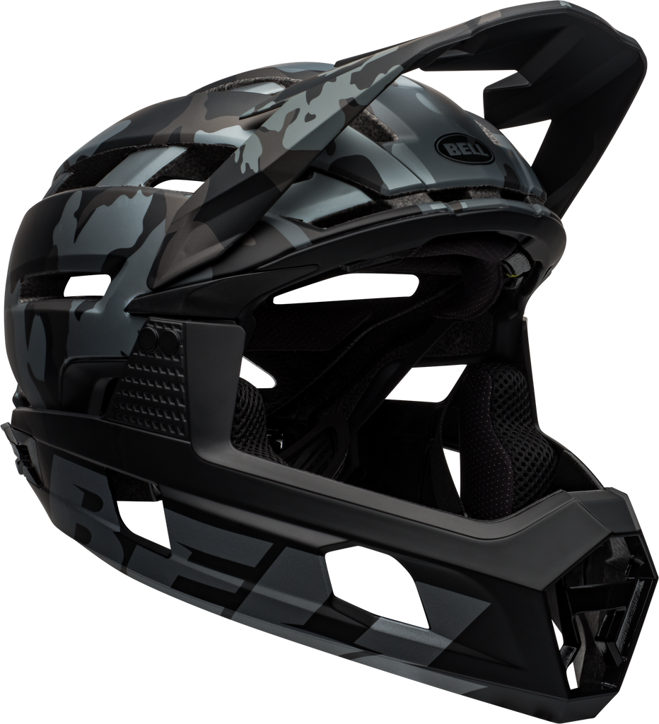 Bell Super Air R Mips Downhill Full Face Helmet | Matte Black Camo