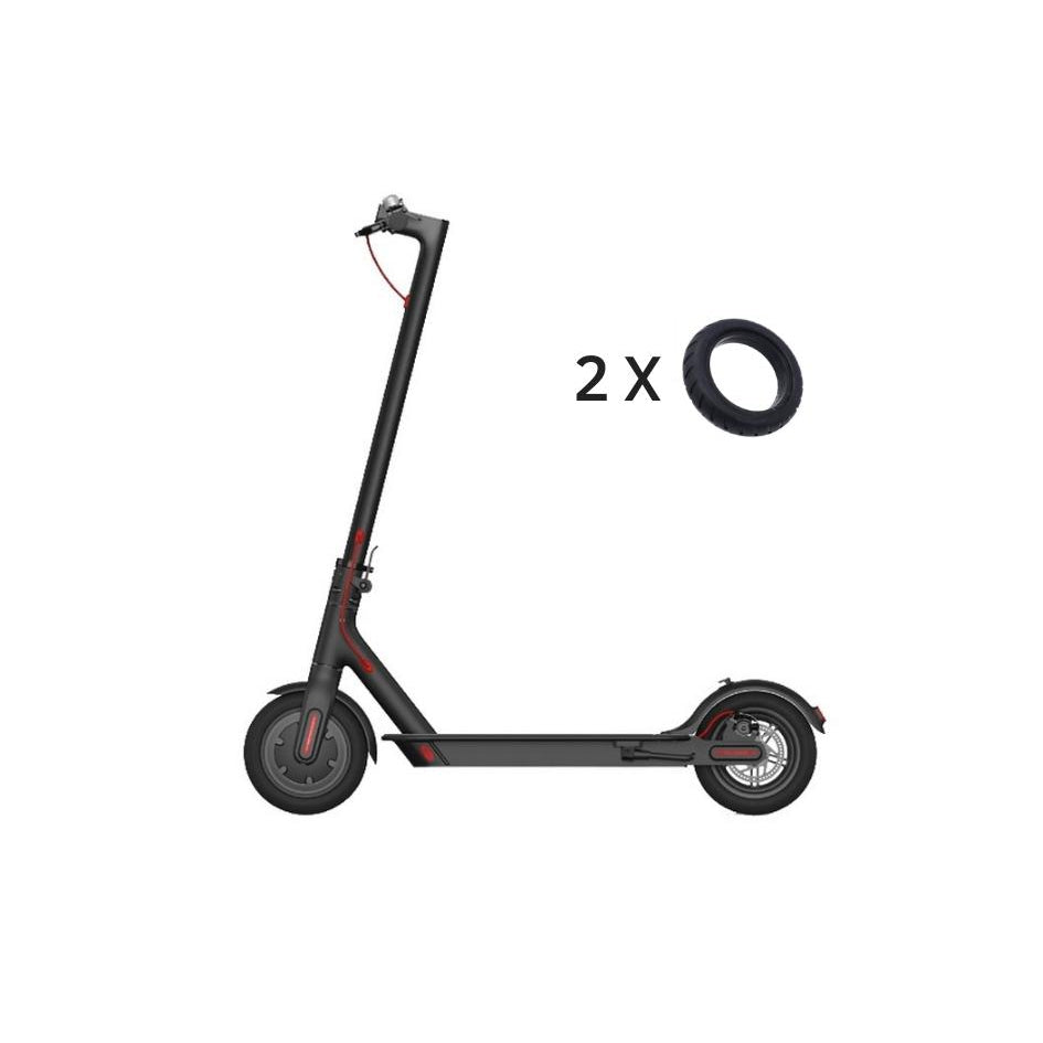 Black Xiaomi M365 Electric Scooter (Additional Solid Tyres Included)